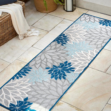 Minori Floral High-low Area Rug